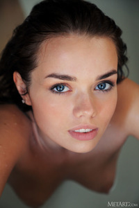 Keira Blue And Her Huge Blue Eyes Are Bright With Pleasure