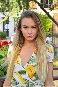 FTV Nayomi Posing In Little Dress Outdoors