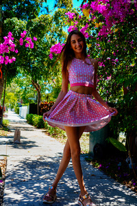 FTV Natalia Teasing Outdoors In Summer Dress 
