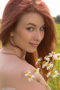 Redhead Teen Hottie Paige Teases Outdoors