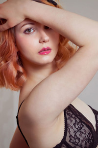Russian Beauty Sexy Redhead Spice Spreads Her Legs