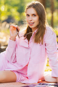 Aristeia Parts Her Soft Thighs To Frame The Intricate Folds Of Her Shaved Pussy