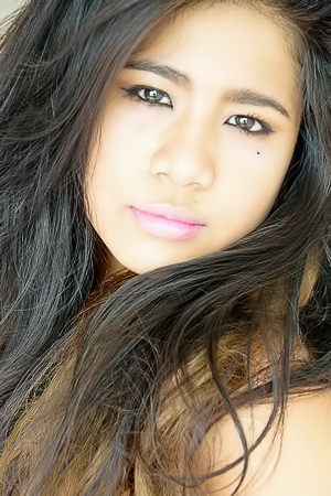 Rita pulls down mini jeans