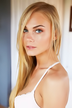 Skinny Blonde Babe Nancy A
