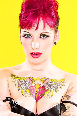 Redhead Tattooed Pornstar Jessie Lee
