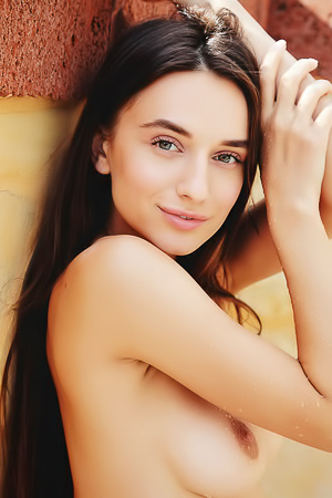 Gloria Sol Takes A Shower Outdoors