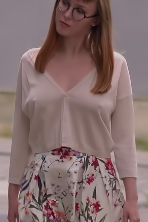 Cute Nerdy Girl Michel Chloe