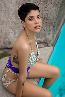 Sexy Babe Alejandra La Torre With Short Haircut
