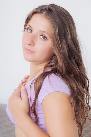 Aurora Fox Flaunts Her Curvy Ass And Caresses Her Lovely Breasts