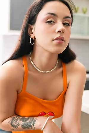 Rihanna Black Sexy Brunette Plays With Her Pussy