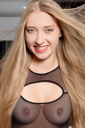 Sailor Slides A Hand Between Her Silky Thighs To Stroke Her Shaved Pussy