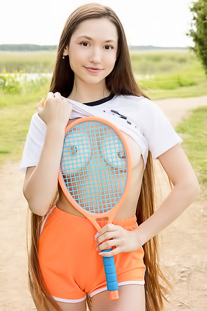 Ramona Barlowe Her Long Brunette Hair Flying Around Her As She Moves With Effortless Grace