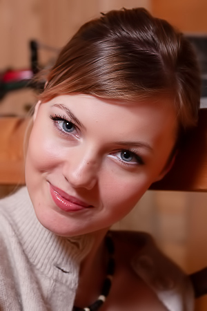 Lana Y Teases With Her Blue Eyes And Perfectly Shaved Blonde Allure