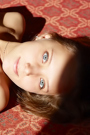 Cute Young Girl Strips Down To Bare Panties In Room
