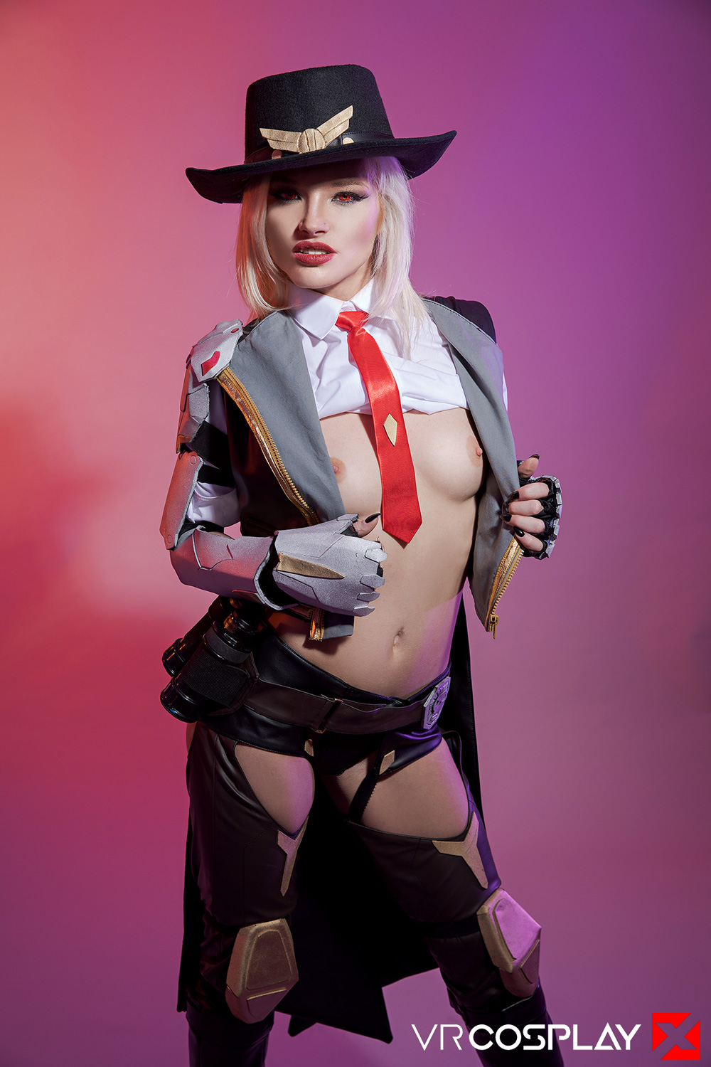 Zazie Skymm In Overwatch Ashe A XXX Parody - VR CosplayX | Picture 07